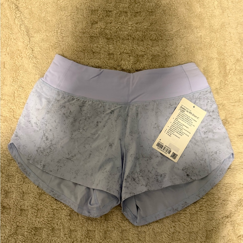 Lululemon Athletica Light Lavender Athletic speed up Mr Shorts